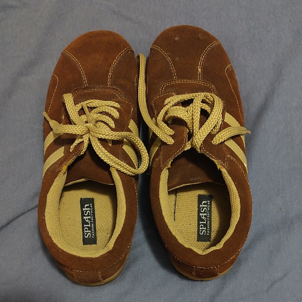 Splash Sneakers - Brown and Tan